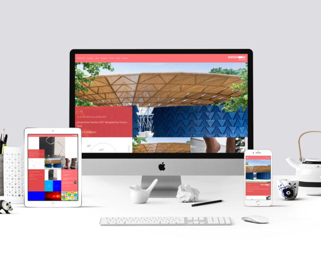 Serpentine Galleries responsive web re-design
