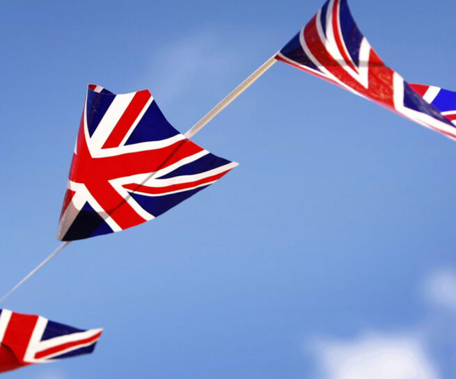 Union jack flags