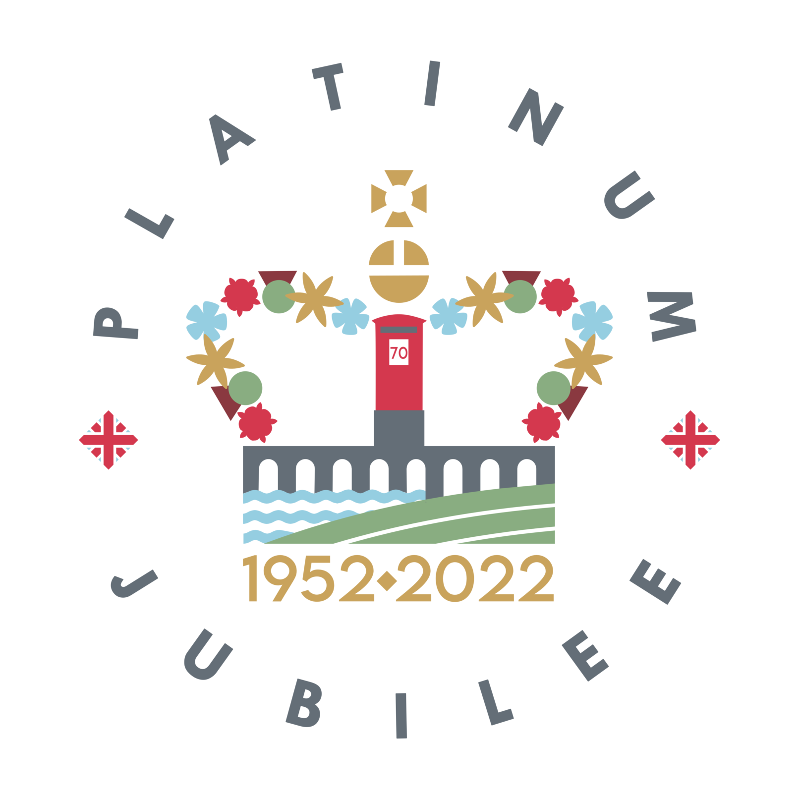 The Queen's Platinum Jubilee emblem entry by Edward Teather