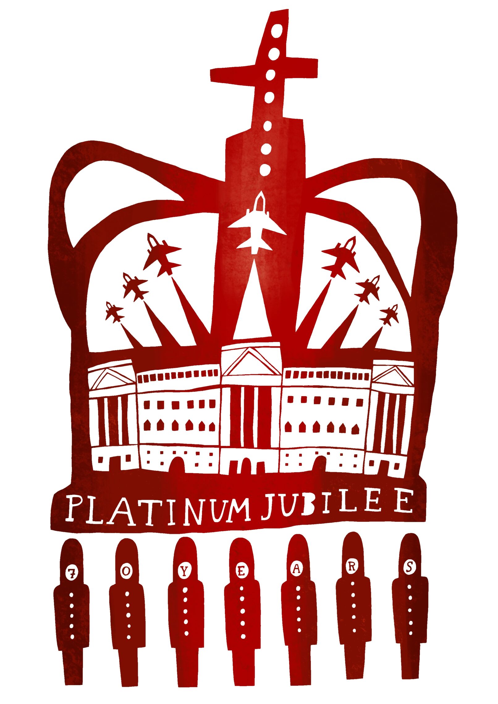 The Queen's Platinum Jubilee emblem entry by Izzy Barrett