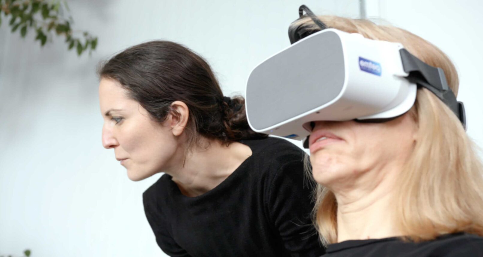 VR technology being used in healthcare for facial palsy, video still