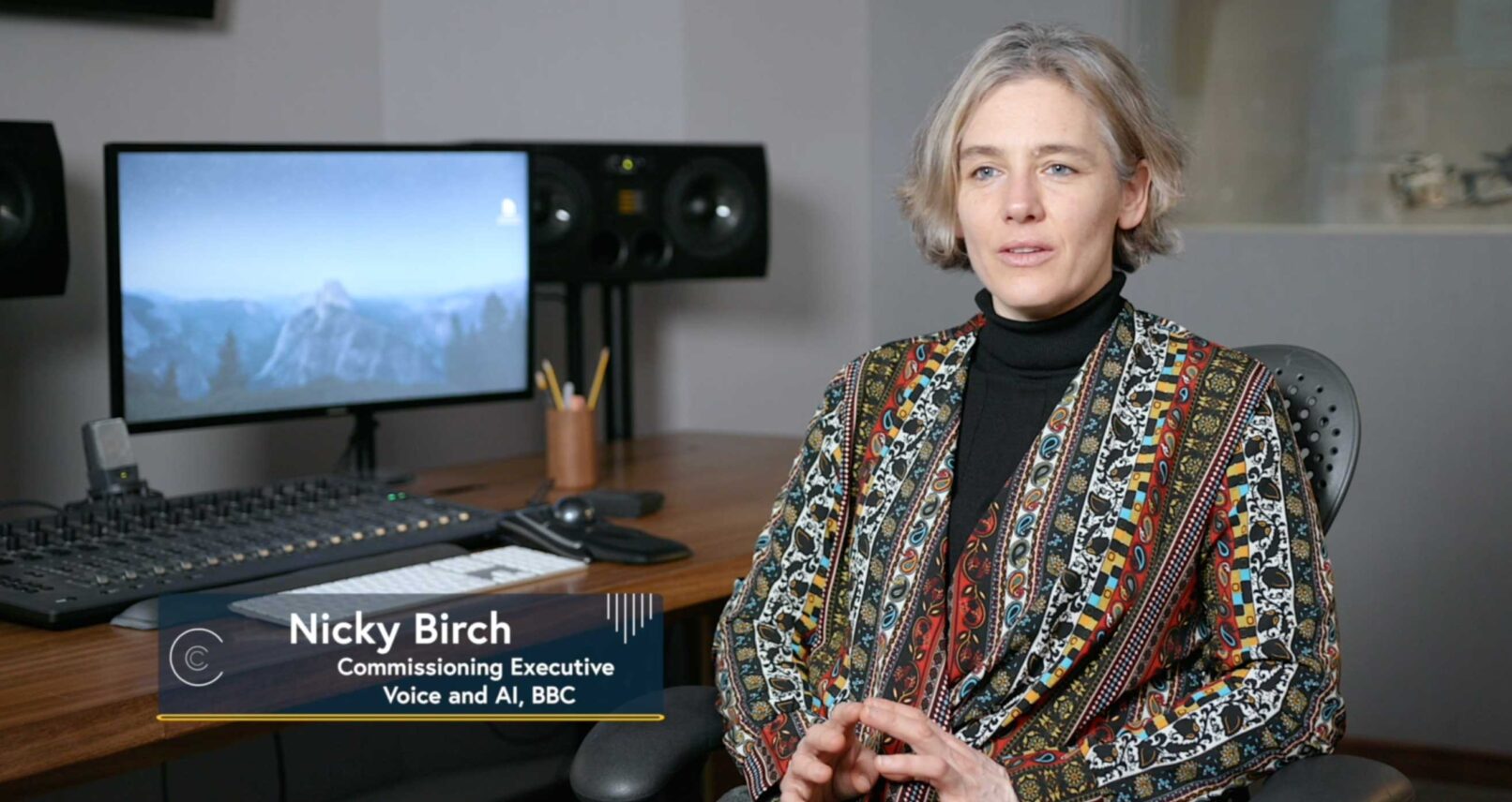 Nicky Birch Commissioner for BBC Voice and AI, video still