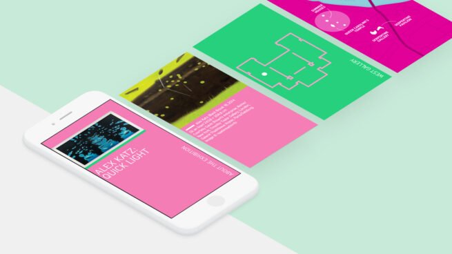 Serpentine Galleries mobile tours design image