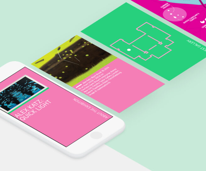 Serpentine Galleries mobile tours design image